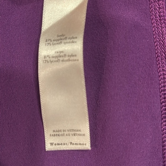 Lucy large purple long sleeve stretchy shrug tie up top - Picture 4 of 7